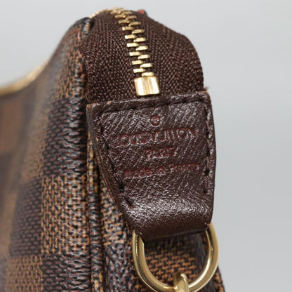 Louis Vuitton Pochette Accessoires Damier, BROWN, CANVAS, Clutche & pouche