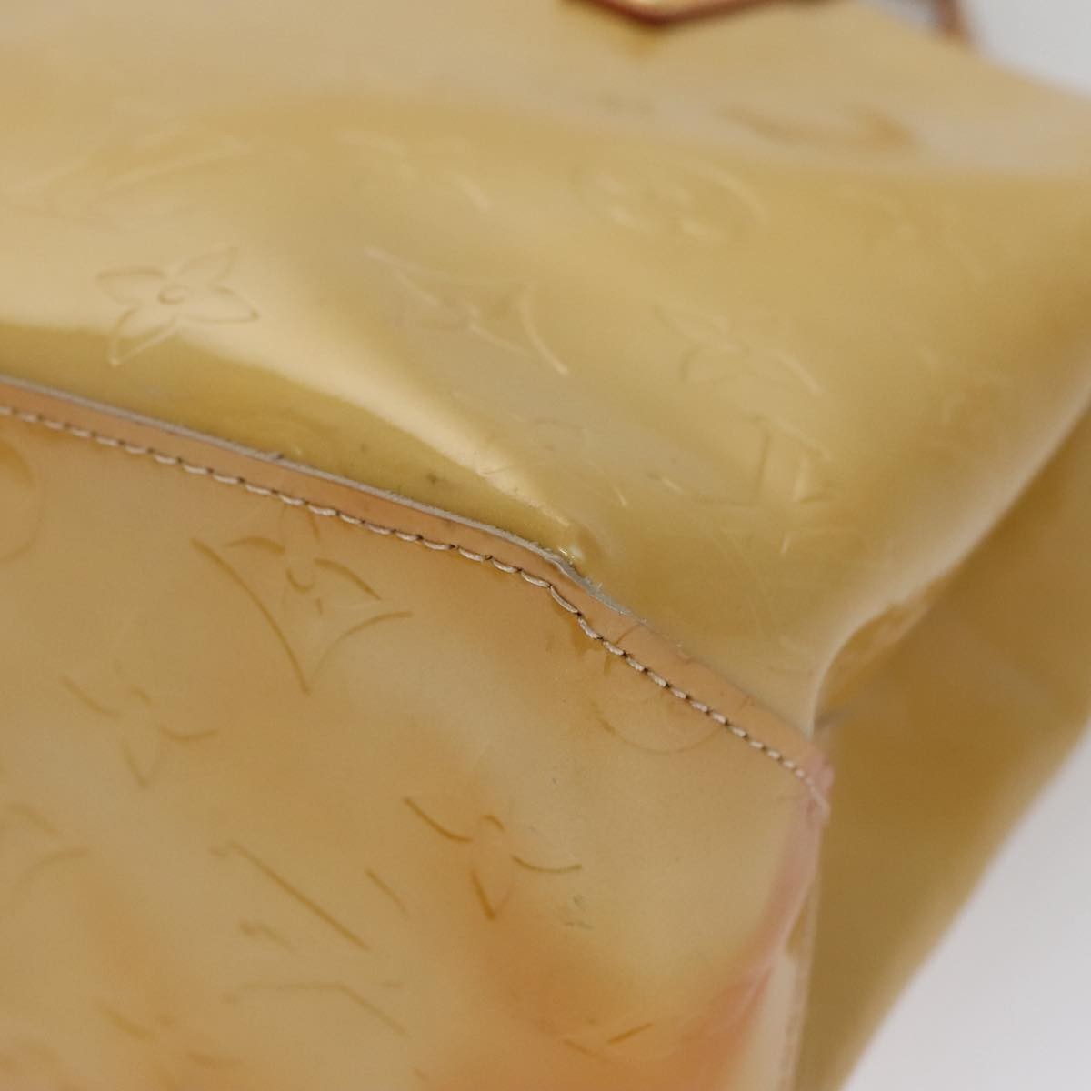 Louis Vuitton Reade Handbag Monogram Vernis, BEIGE, PATENT_LEATHER, Handbag
