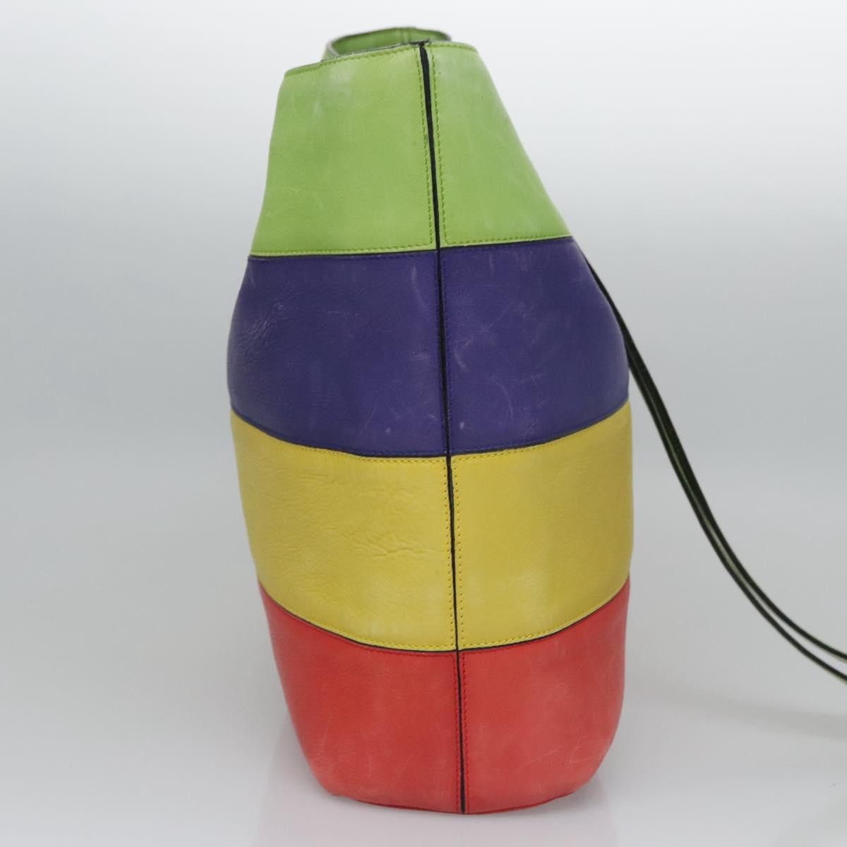 Celine Circle logo Leather, MULTICOLOUR, LEATHER, Shoulder bag