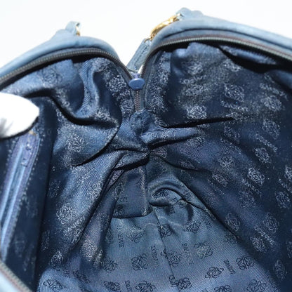 Loewe Anagram Shoulder Bag Leather, NAVY, LEATHER, Shoulder bag