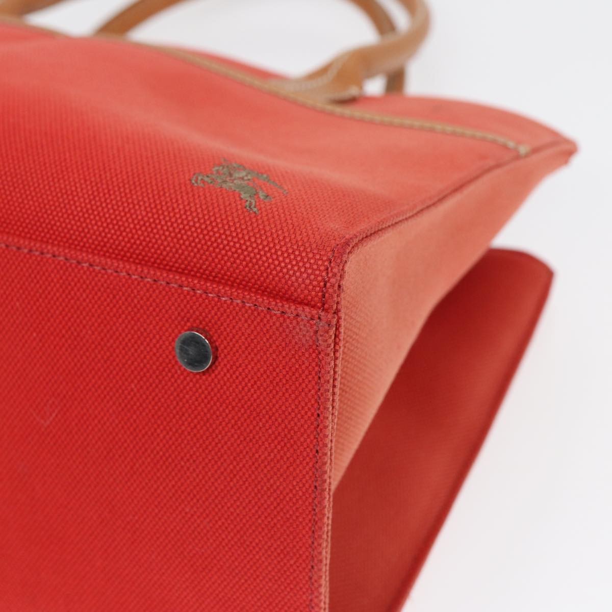 Burberry Nova Check Blue Label Canvas, ORANGE, CANVAS, Handbag