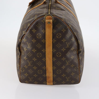 Louis Vuitton Keepall Bag Monogram Canvas, BROWN, CANVAS, Travel bag