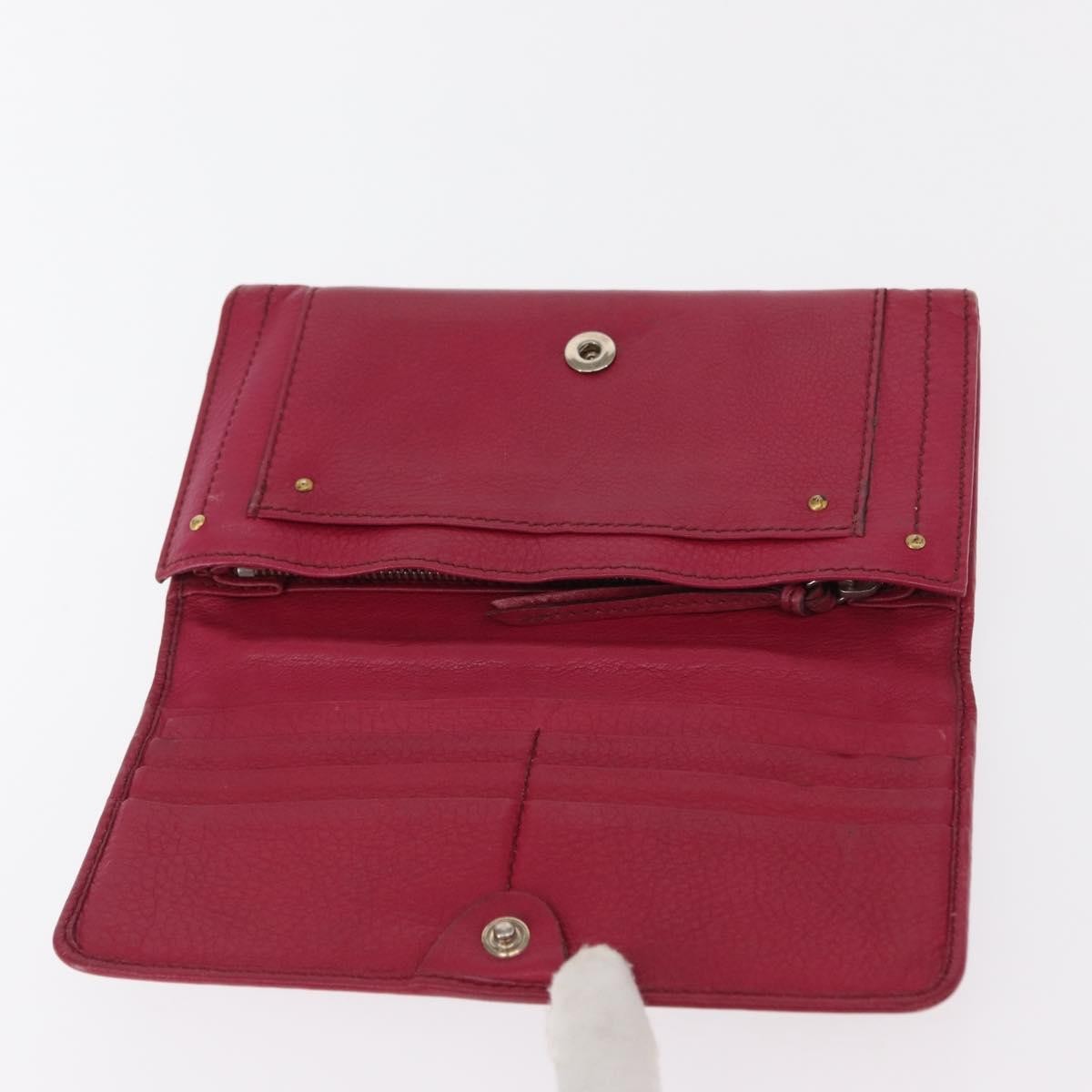 Chloe Paddington Wallet Leather, PINK, LEATHER, Wallets
