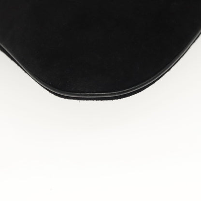 Salvatore Ferragamo Gancini Chain Shoulder bag Suede, BLACK, SUEDE, Shoulder bag