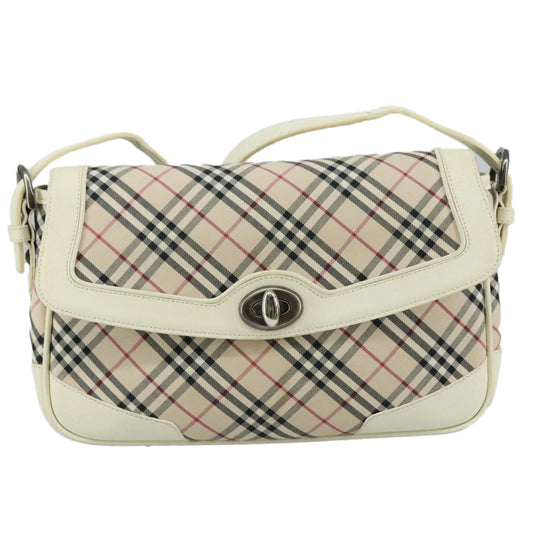Burberry Shoulder Bag Nova Check Canvas, BEIGE, CANVAS, Shoulder bag