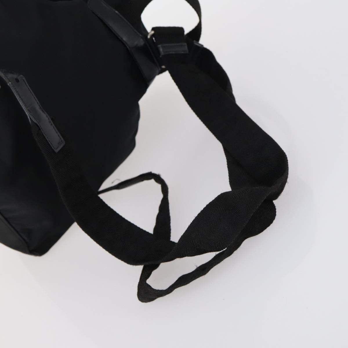 Prada Double Front Pocket Backpack Tessuto, BLACK, NYLON, Backpack