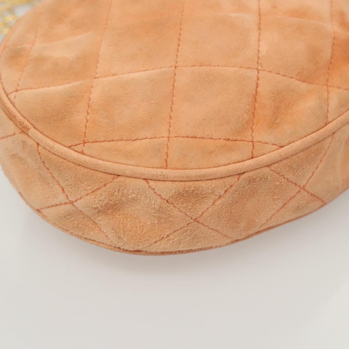 Chanel Coco Charm Wristlet Pouch Multicolor Canvas, ORANGE, SUEDE, Clutche & pouche