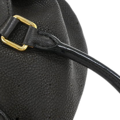 Louis Vuitton L Hobo Mahina Leather, BROWN, LEATHER, Handbag