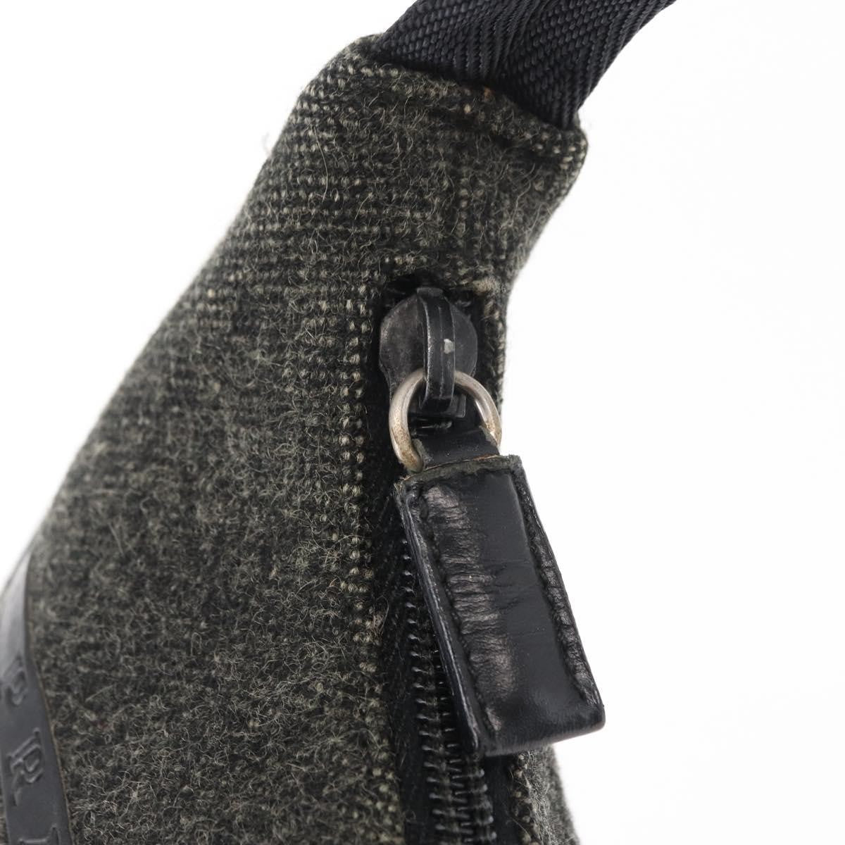 Prada Re-Edition 2000 Hobo Wool, GRAY, WOOL, Handbag