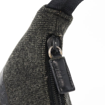 Prada Re-Edition 2000 Hobo Wool, GRAY, WOOL, Handbag