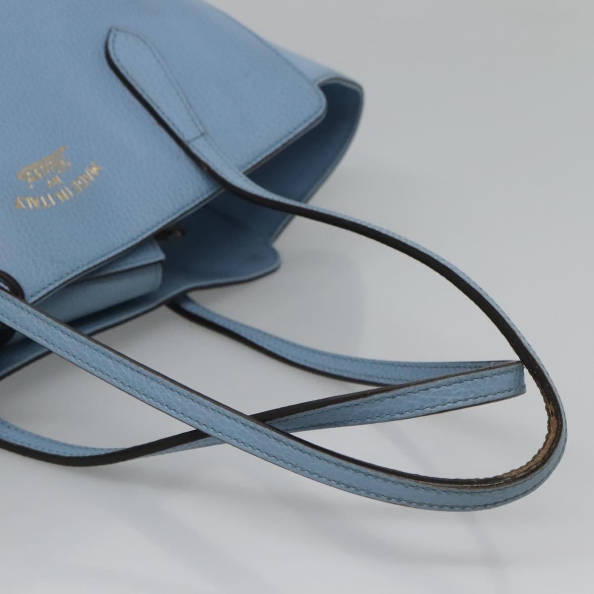 Gucci Swing Tote Leather, BLUE, LEATHER, Tote bag