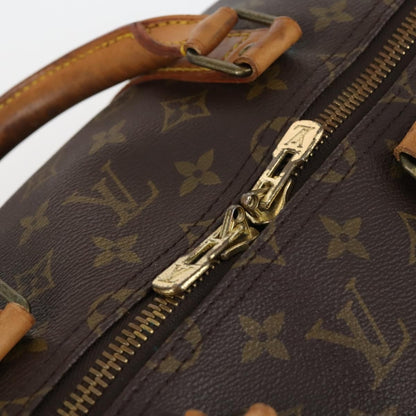 Louis Vuitton Keepall Bag Monogram Canvas, BROWN, CANVAS, Travel bag