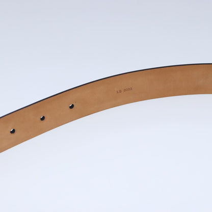 Louis Vuitton Carre Belt Leather, Black, Leather, Belt