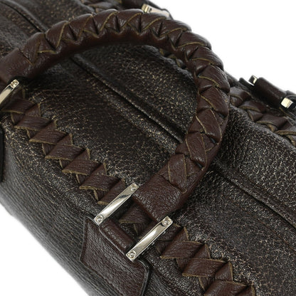 Loewe Amazona Bag Whipstitch Leather, BROWN, LEATHER, Handbag