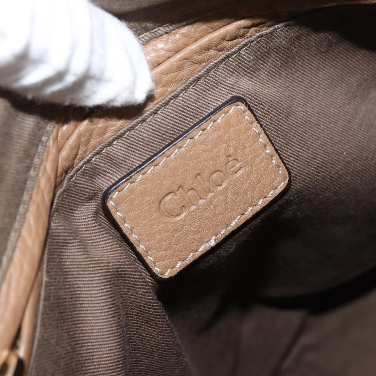 Chloe Marcie Satchel Leather, BEIGE, LEATHER, Handbag