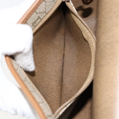 Christian Dior Vintage Honeycomb Shoulder Bag Canvas and Leather, BEIGE, CANVAS, Shoulder bag