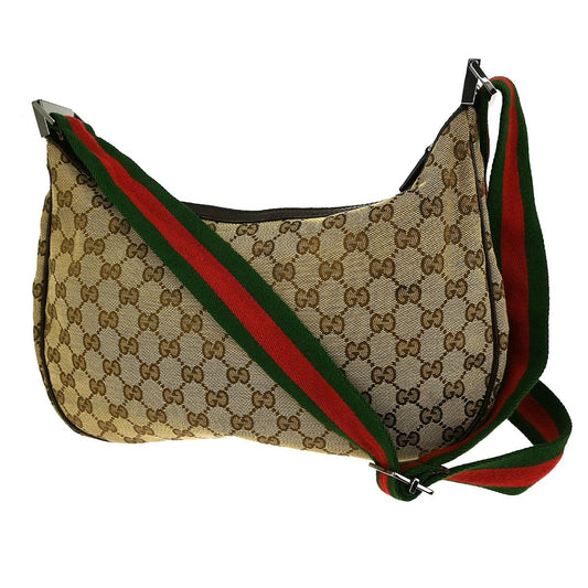 Gucci Vintage Ophidia Shoulder Bag GG Canvas, BROWN, CANVAS, Shoulder bag