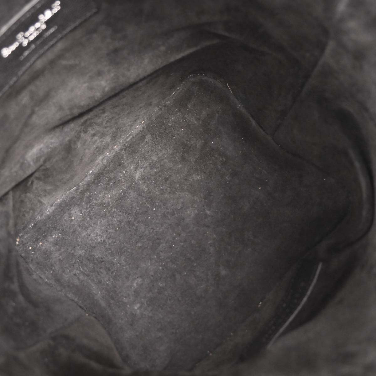 Saint Laurent Fringe Emmanuelle Bucket Bag Studded Leather, BLACK, LEATHER, Shoulder bag