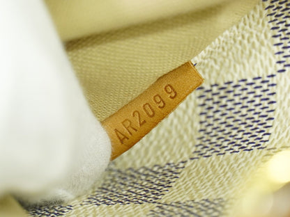 Louis Vuitton Totally Handbag Damier azur, WHITE, CANVAS, Tote bag