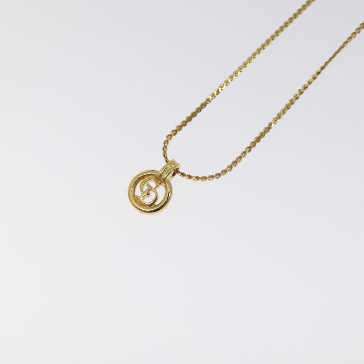 Christian Dior CD Pendant Necklace Gold-plated, GOLD, GOLD_PLATED, Necklace