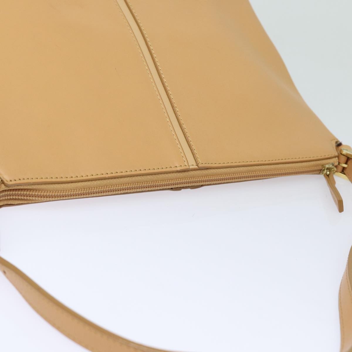 Burberry Vintage Shoulder Bag Leather, BEIGE, LEATHER, Shoulder bag