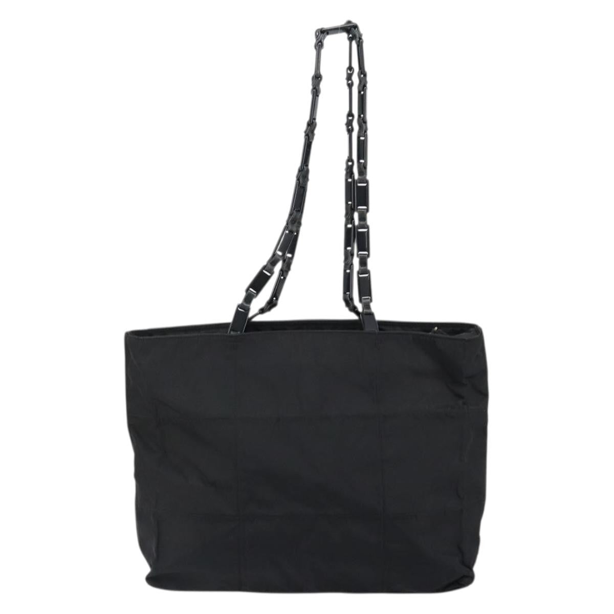 Prada Vintage Zip Tote Tessuto, BLACK, NYLON, Tote bag