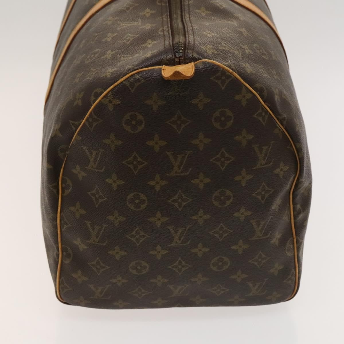 Louis Vuitton Keepall Bag Monogram Canvas, BROWN, CANVAS, Travel bag