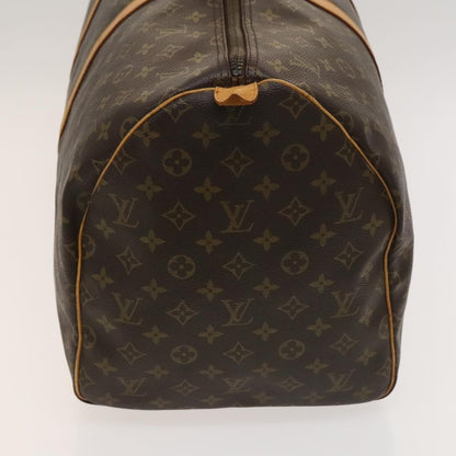 Louis Vuitton Keepall Bag Monogram Canvas, BROWN, CANVAS, Travel bag