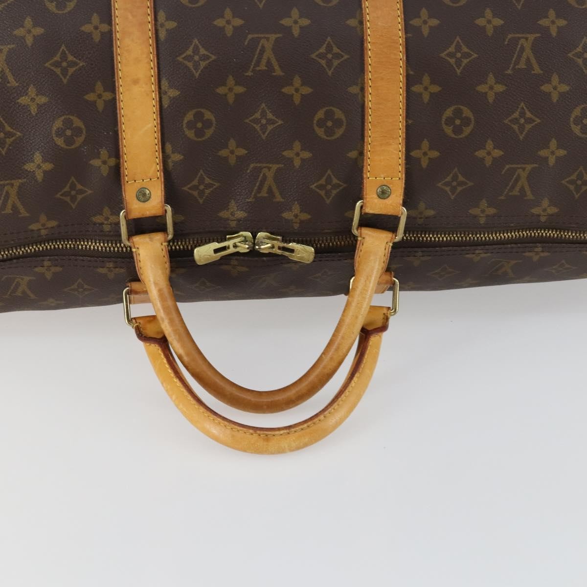 Louis Vuitton Keepall Bag Monogram Canvas, BROWN, CANVAS, Travel bag