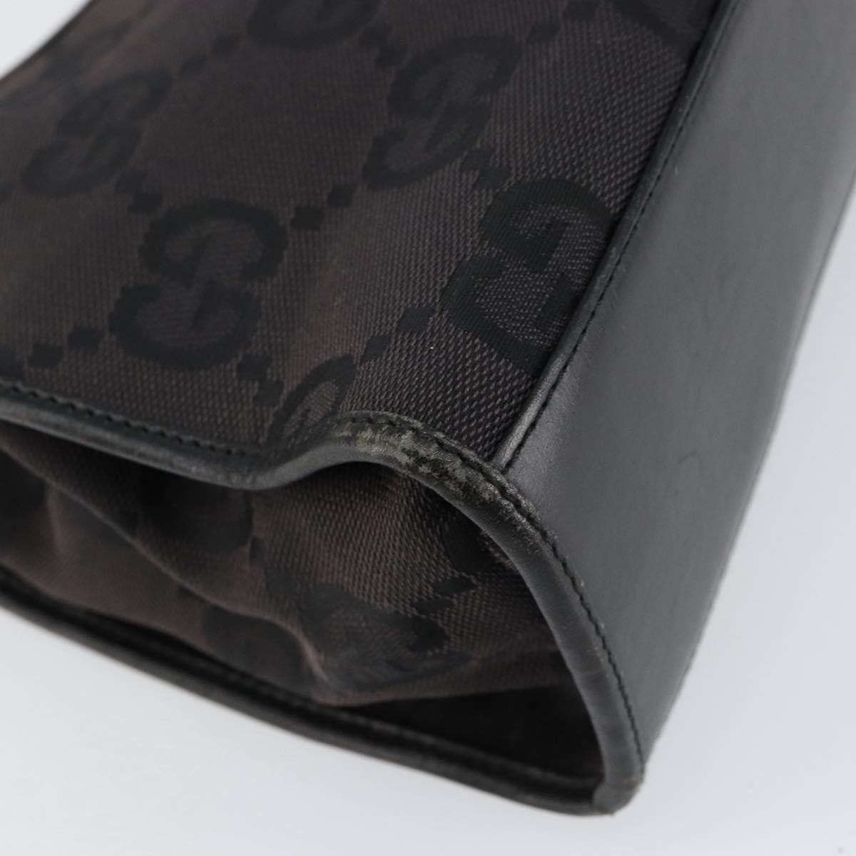 Gucci Vintage Jackie Handbag Canvas, BLACK, CANVAS, Handbag