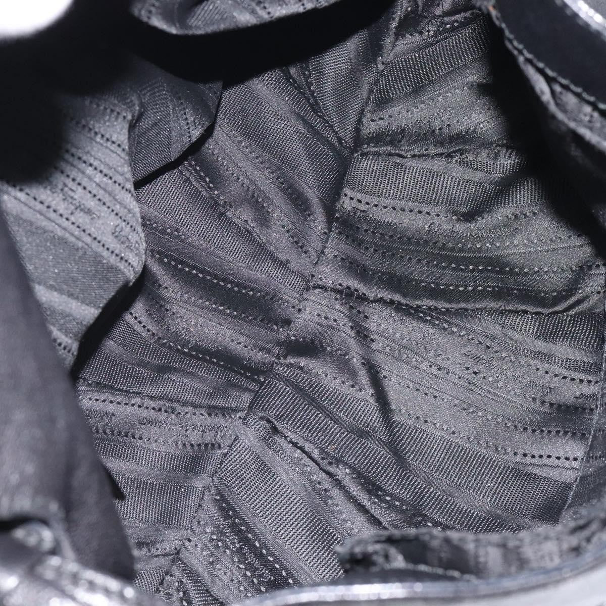 Salvatore Ferragamo Gancini handbag Leather, BLACK, LEATHER, Handbag