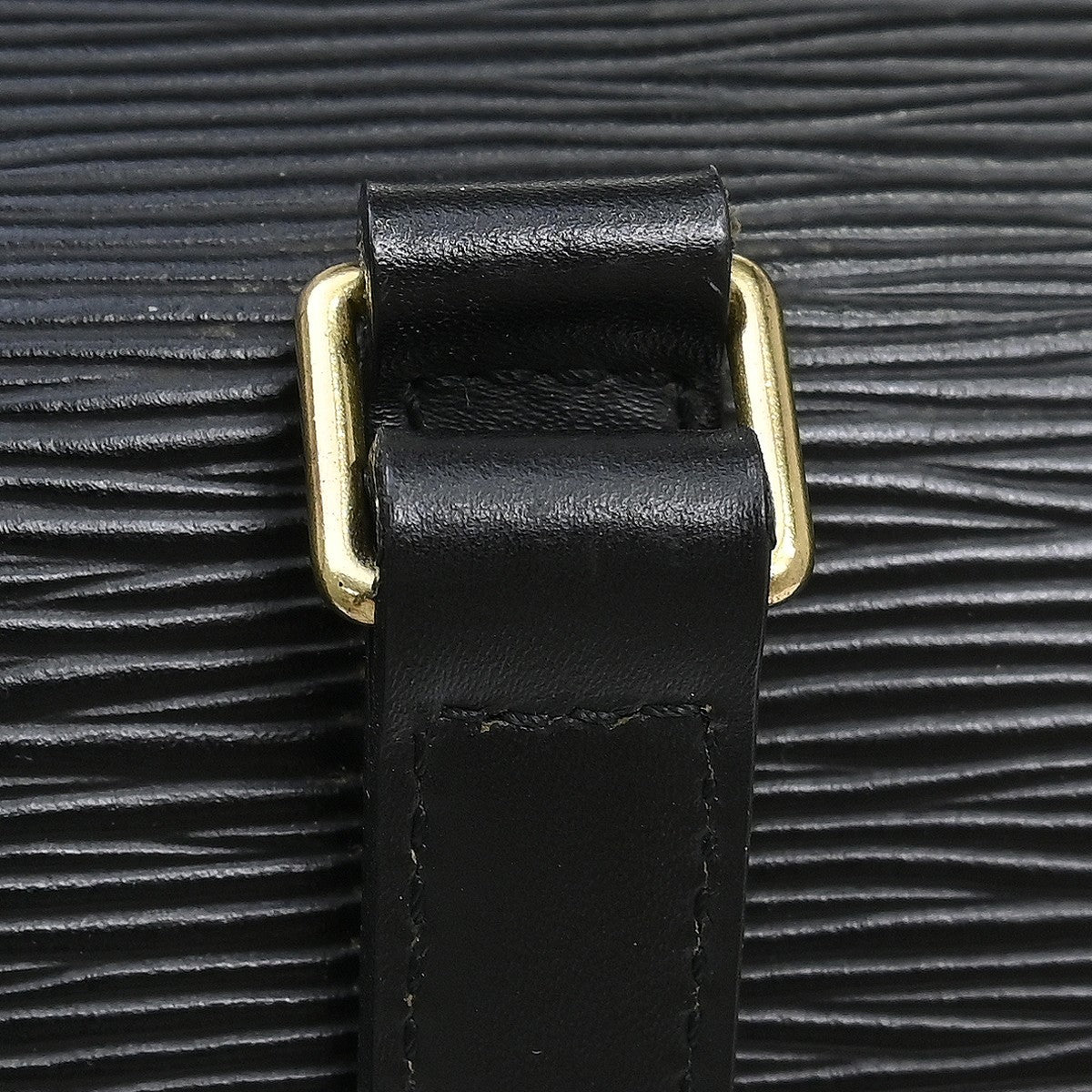 Louis Vuitton Soufflot Handbag Epi Leather, Black, Leather, Handbag