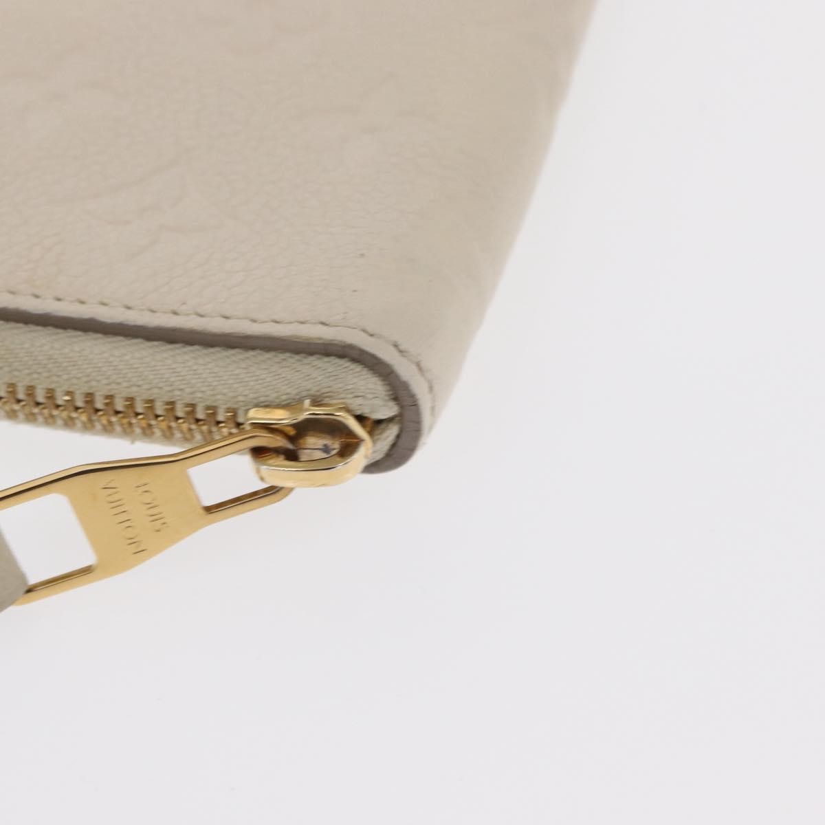 Louis Vuitton Zippy Wallet NM Leather Empreinte, WHITE, LEATHER, Wallets