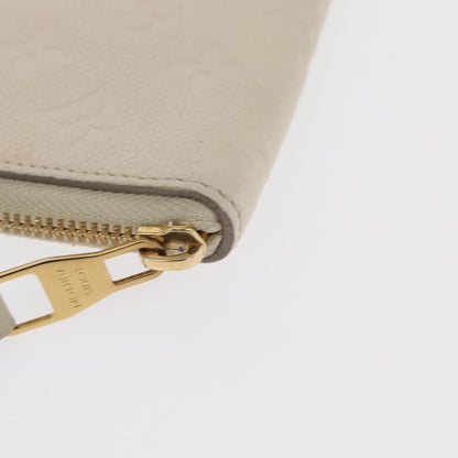 Louis Vuitton Zippy Wallet NM Leather Empreinte, WHITE, LEATHER, Wallets