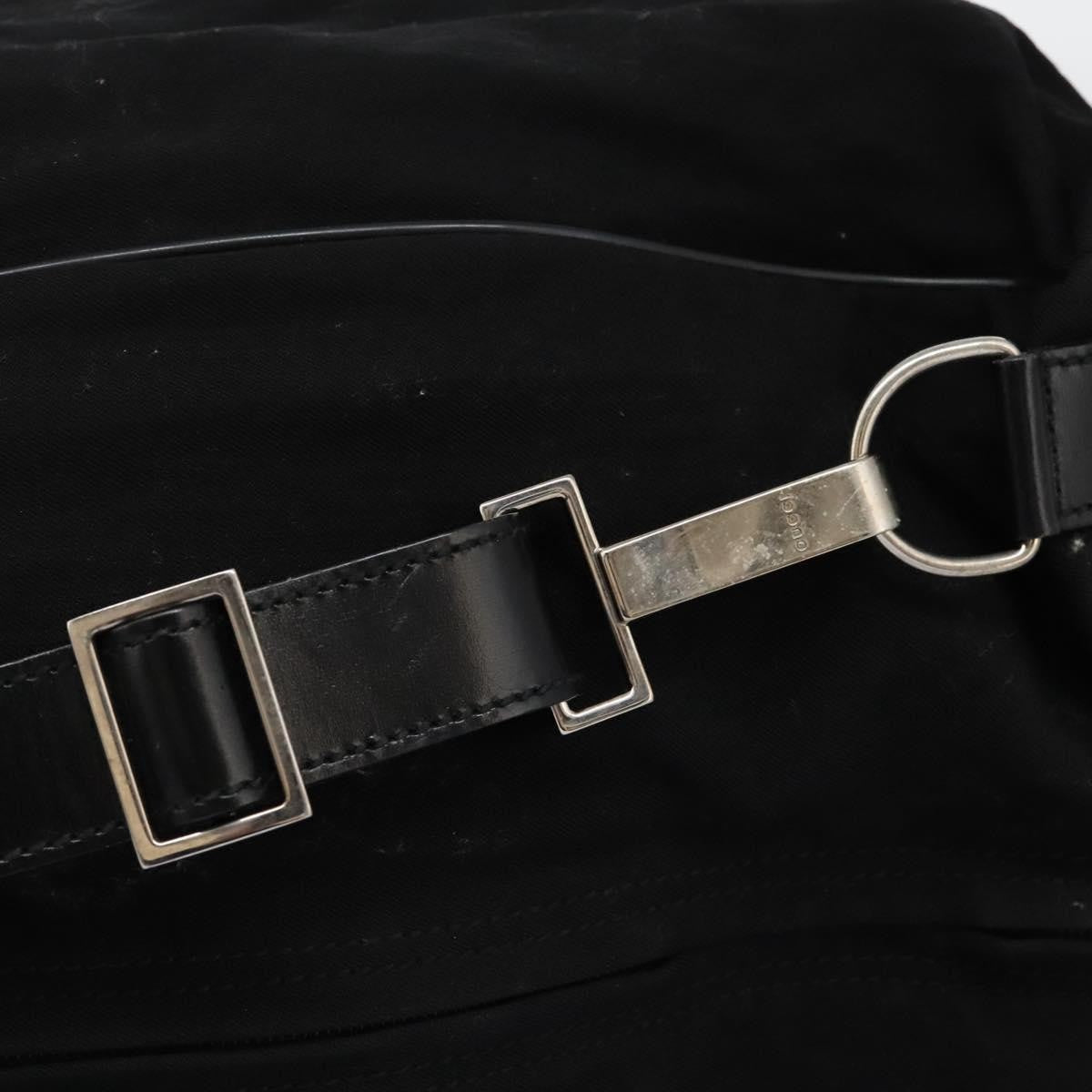 Gucci Shoulder Bag Canvas, BLACK, CANVAS, Shoulder bag