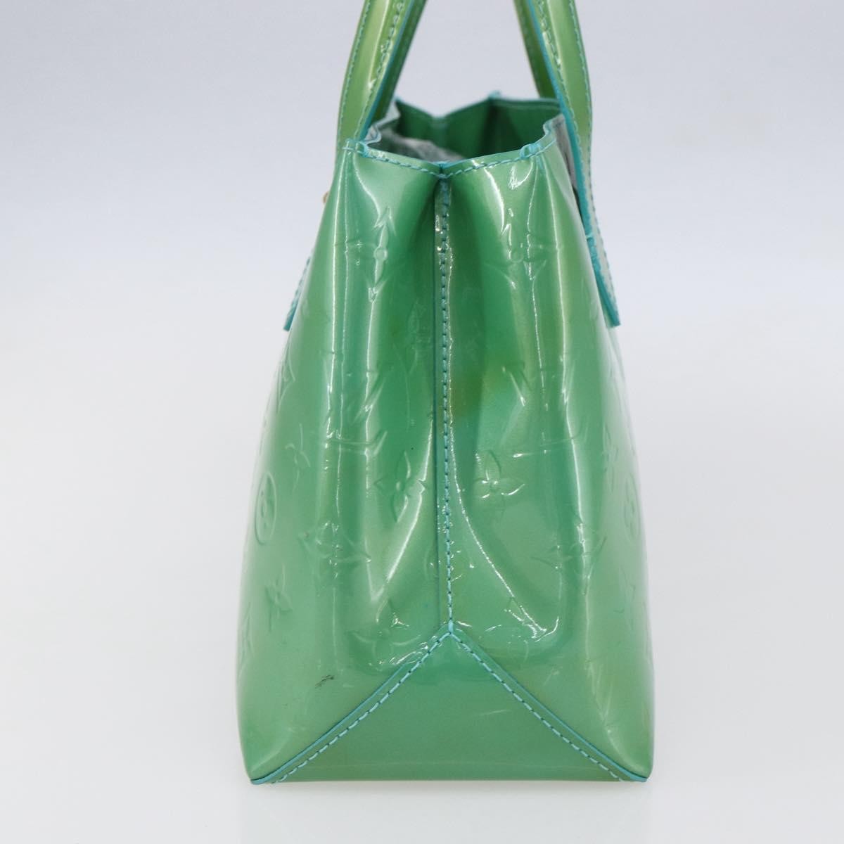 Louis Vuitton Wilshire Handbag Monogram Vernis, BLUE, PATENT_LEATHER, Handbag