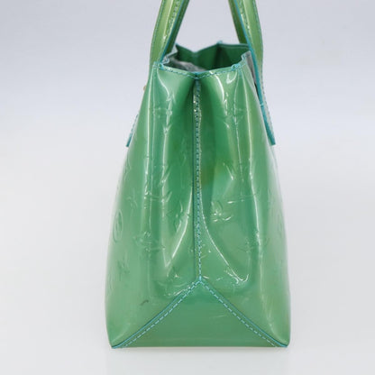 Louis Vuitton Wilshire Handbag Monogram Vernis, BLUE, PATENT_LEATHER, Handbag
