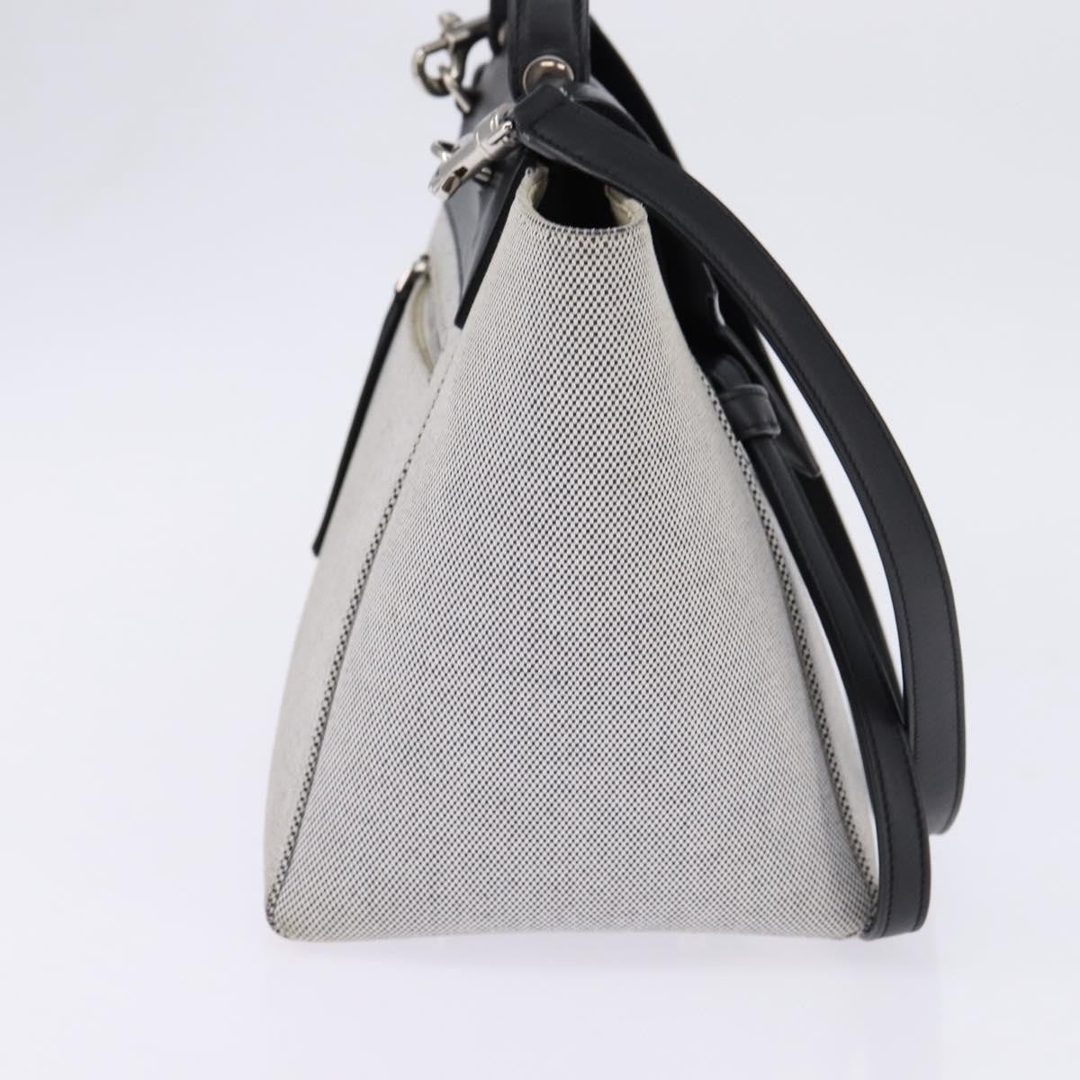 Celine Belt Bag Canvas and Leather, GRAY, CANVAS, Shoulder bag