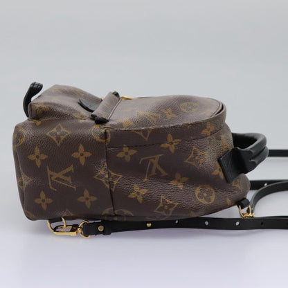 Louis Vuitton Palm Springs Backpack Monogram Canvas, BROWN, CANVAS, Backpack