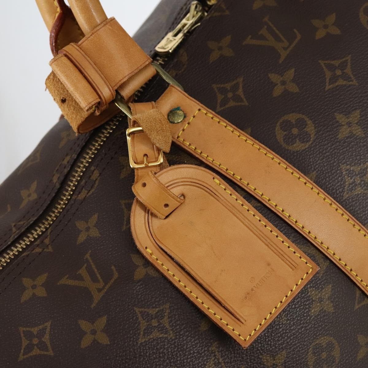 Louis Vuitton Keepall Bag Monogram Canvas, BROWN, CANVAS, Travel bag