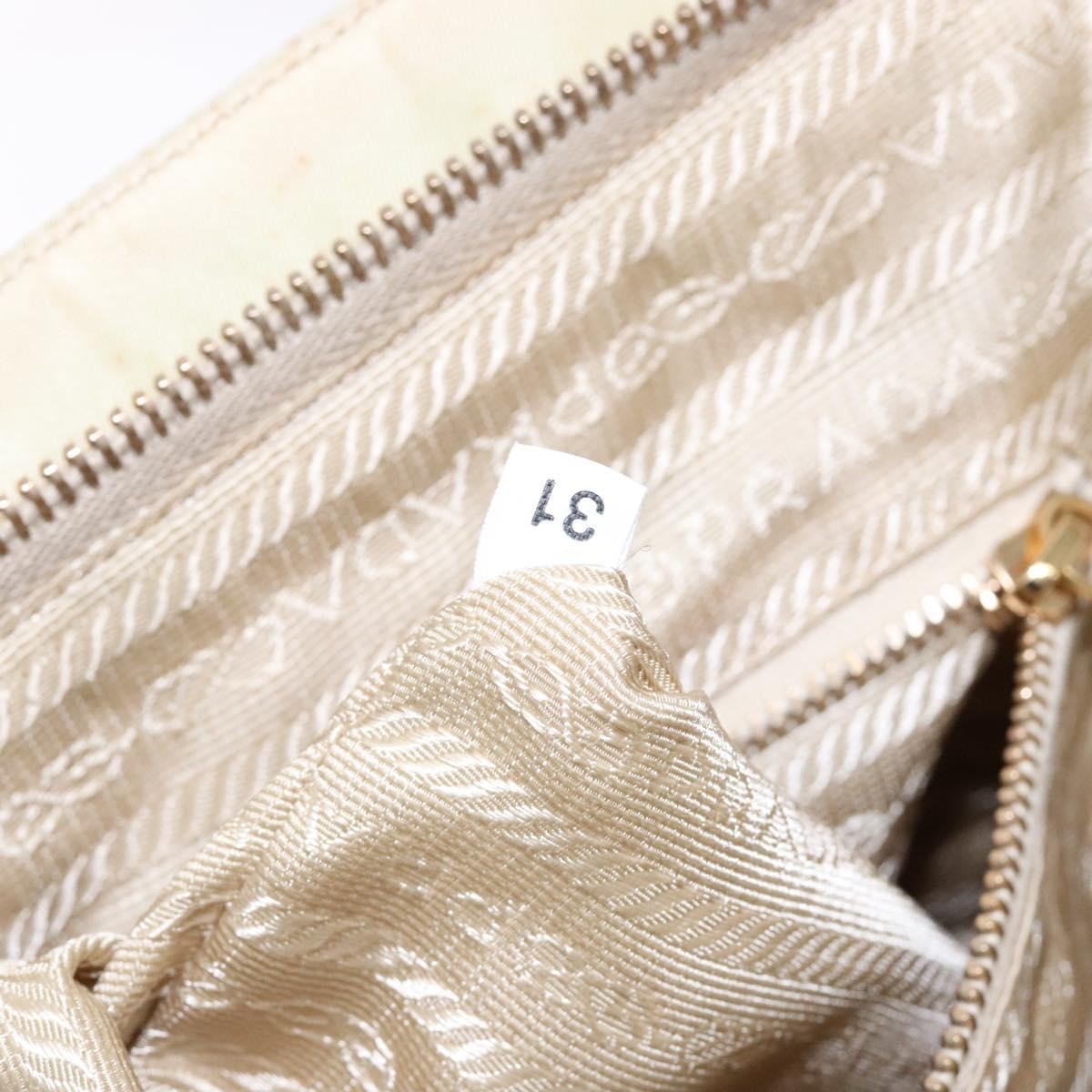 Prada Vintage Handbag Tessuto, BEIGE, NYLON, Handbag