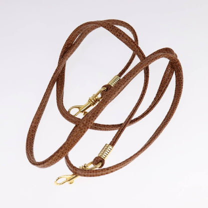 Fendi Vanity Clutch Leather, BROWN, LEATHER, Handbag