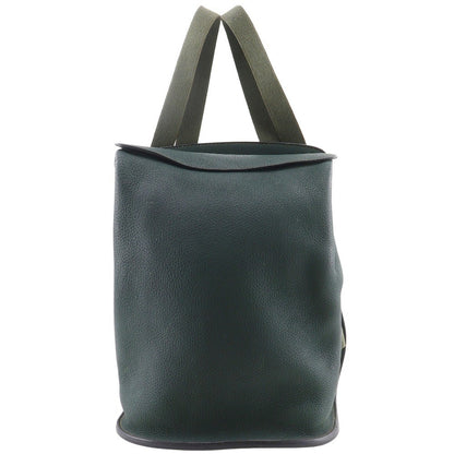 Hermes Sherpa Backpack Clemence, GREEN, LEATHER, Backpack