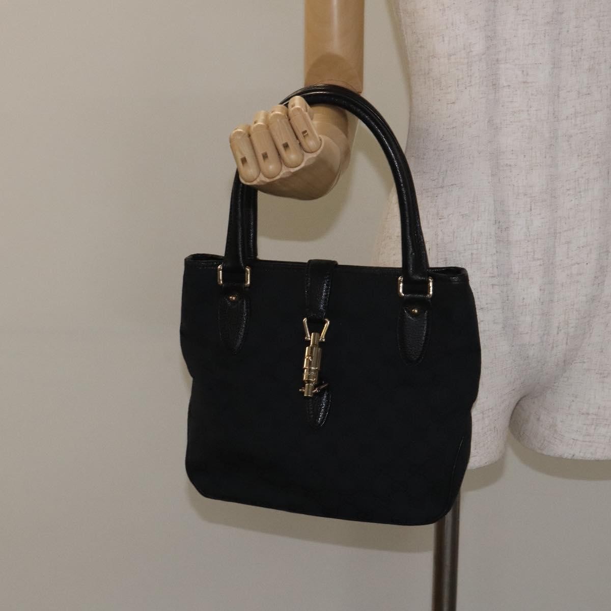 Gucci Jackie Tote GG Canvas, BLACK, CANVAS, Tote bag