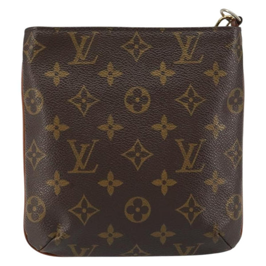 Louis Vuitton Partition Wristlet Clutch Monogram Canvas, BROWN, CANVAS, Clutche & pouche