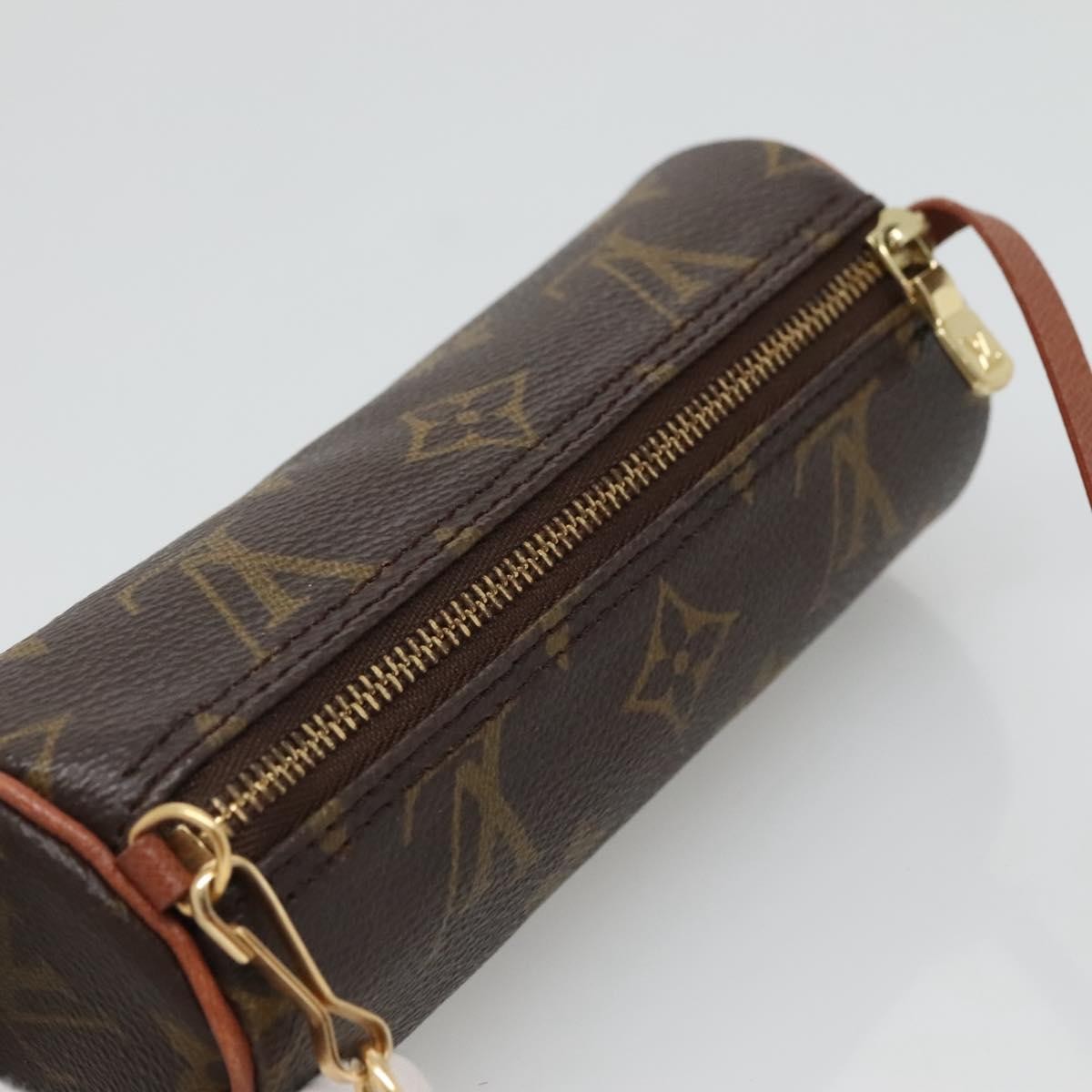 Louis Vuitton Papillon Pochette Monogram Canvas, BROWN, CANVAS, Handbag