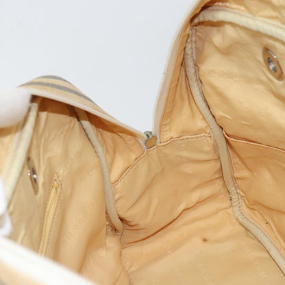 Burberry Vintage Handbag Canvas, WHITE, CANVAS, Handbag