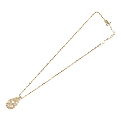 Christian Dior CD Pendant Necklace Metal, GOLD, METAL, Necklace