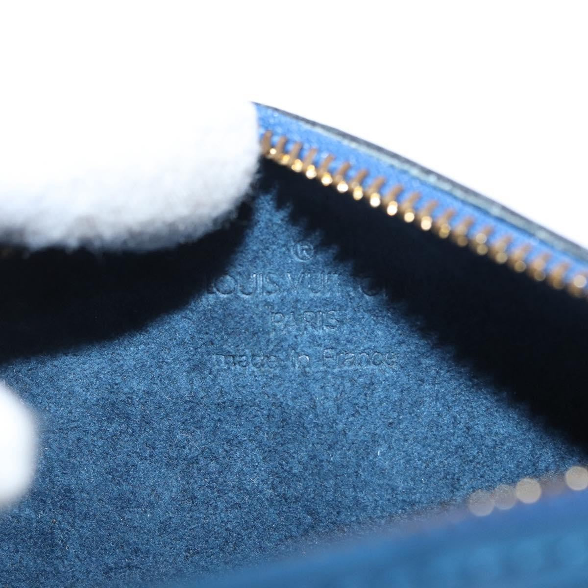 Louis Vuitton Soufflot Pochette Epi Leather, BLUE, LEATHER, Clutche & pouche