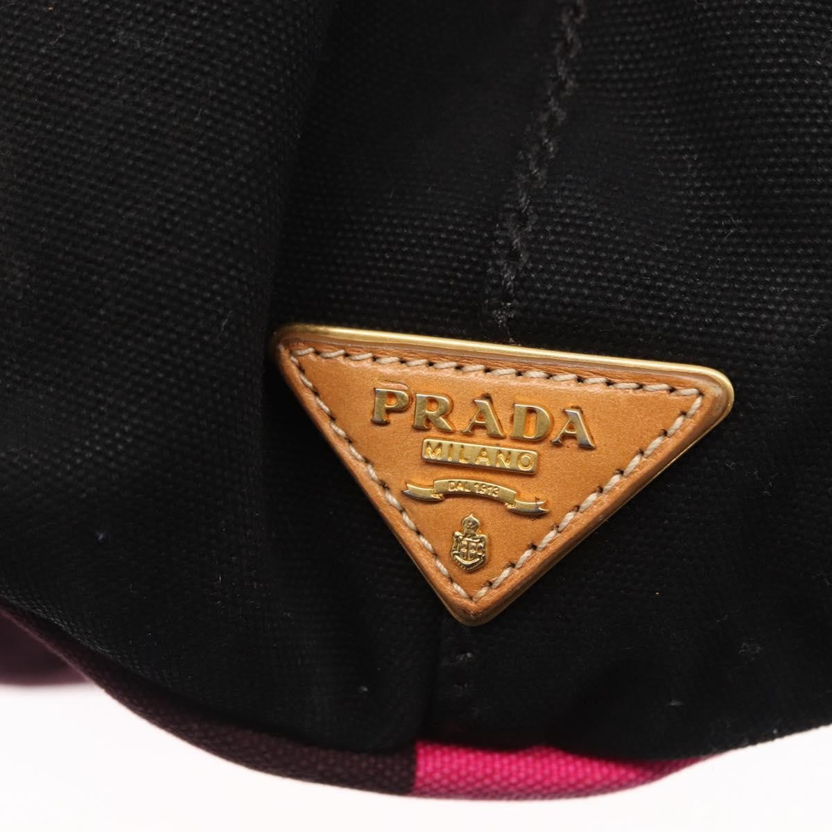 Prada Canapa Tote Canvas, PINK, CANVAS, Tote bag
